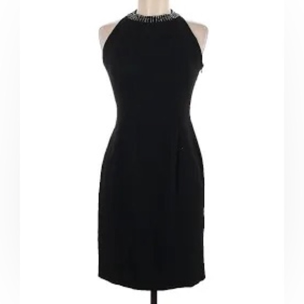 REGGIO: BLACK COCTAIL OPEN BACK DRESS SIZE 10